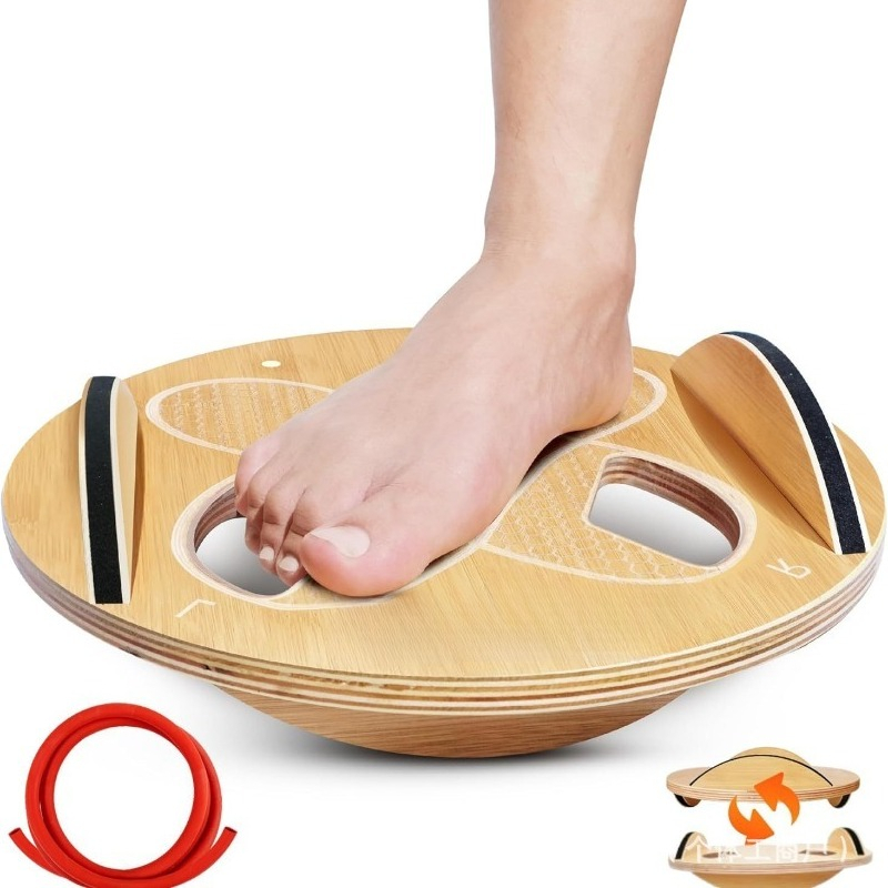 Yoga Fitness Training - Tavola di Equilibrio in Legno per