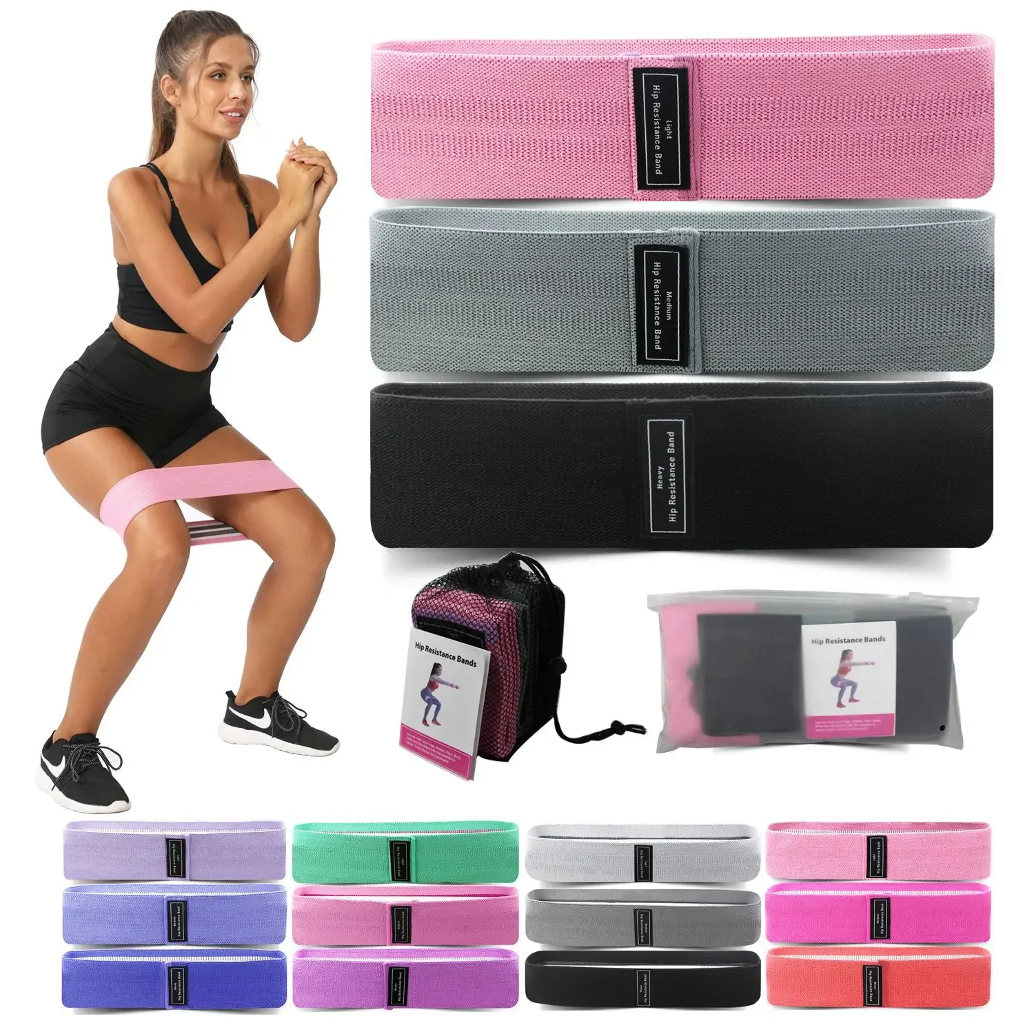 Yoga Fitness Resistance Band - 1/2/3PCS Fasce Elastiche Fasce di Resistenza