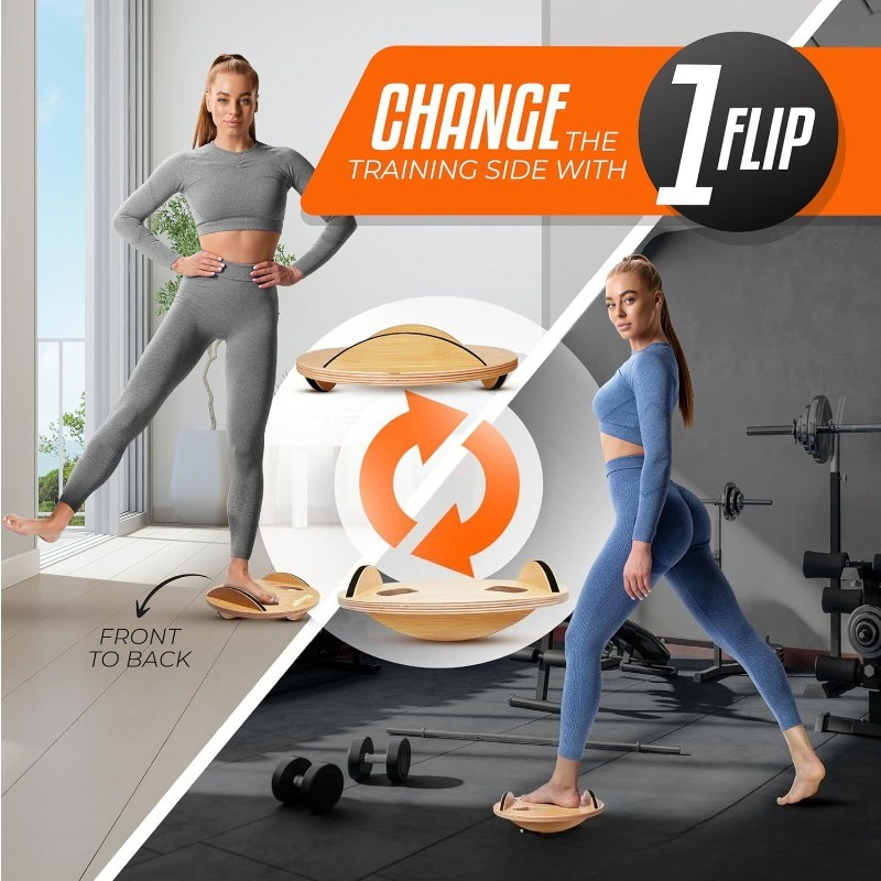 Tavola di Equilibrio in Legno  - Yoga Fitness Training recensione e prezzo
